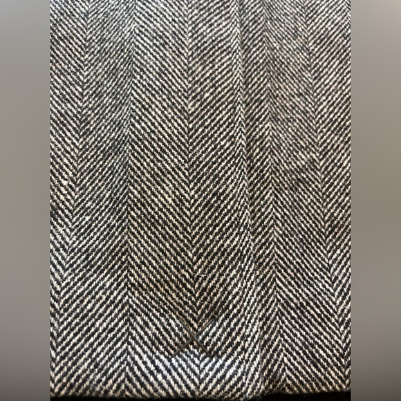 NWT 42L Michael Kors Men's Pike Slim-Fit Top Coat black/white Herringbone - Picture 11 of 11